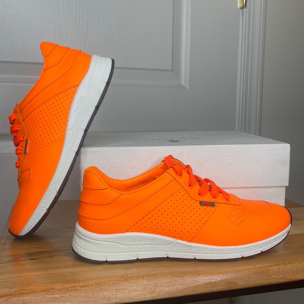 Gucci Neon Orange Sneakers